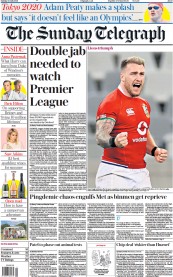 The Sunday Telegraph () Newspaper Front Page for 25 July 2021