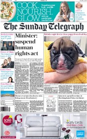 The Sunday Telegraph () Newspaper Front Page for 27 December 2015