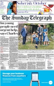 The Sunday Telegraph () Newspaper Front Page for 27 September 2020