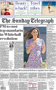 The Sunday Telegraph () Newspaper Front Page for 28 June 2020
