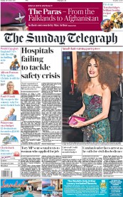 The Sunday Telegraph () Newspaper Front Page for 29 October 2017