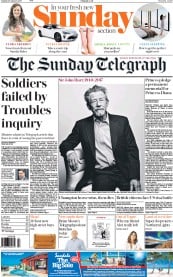 The Sunday Telegraph () Newspaper Front Page for 29 January 2017