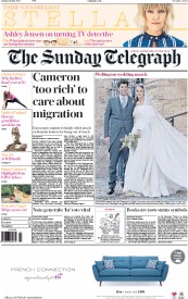 The Sunday Telegraph () Newspaper Front Page for 29 May 2016