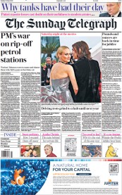 The Sunday Telegraph () Newspaper Front Page for 29 May 2022