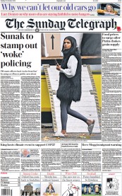 The Sunday Telegraph () Newspaper Front Page for 30 October 2022