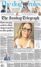 The Sunday Telegraph () Newspaper Front Page for 3 March 2019