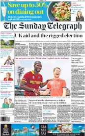The Sunday Telegraph () Newspaper Front Page for 3 April 2016