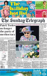 The Sunday Telegraph () Newspaper Front Page for 3 June 2018