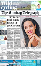 The Sunday Telegraph () Newspaper Front Page for 3 September 2017