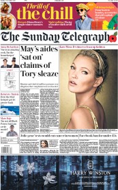 The Sunday Telegraph () Newspaper Front Page for 5 November 2017