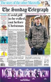 The Sunday Telegraph () Newspaper Front Page for 5 December 2021
