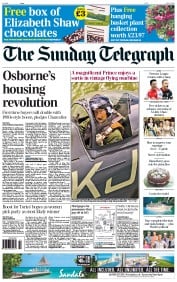 The Sunday Telegraph () Newspaper Front Page for 5 April 2015