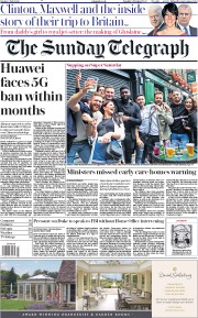 The Sunday Telegraph () Newspaper Front Page for 5 July 2020