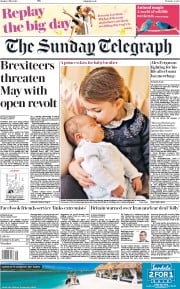 The Sunday Telegraph () Newspaper Front Page for 6 May 2018