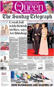 The Sunday Telegraph () Newspaper Front Page for 6 September 2015