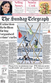 The Sunday Telegraph () Newspaper Front Page for 6 September 2020