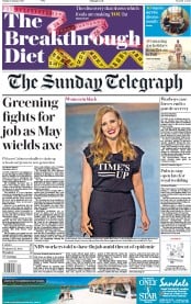 The Sunday Telegraph () Newspaper Front Page for 7 January 2018
