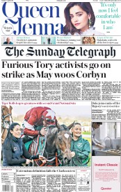 The Sunday Telegraph () Newspaper Front Page for 7 April 2019