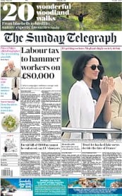 The Sunday Telegraph () Newspaper Front Page for 7 May 2017