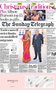 The Sunday Telegraph () Newspaper Front Page for 8 December 2019