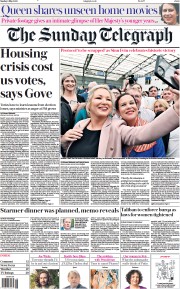 The Sunday Telegraph () Newspaper Front Page for 8 May 2022