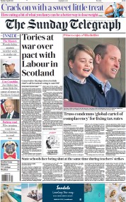 The Sunday Telegraph () Newspaper Front Page for 9 April 2023