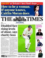 The Times () Newspaper Front Page for 11 June 2011