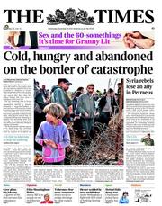 The Times () Newspaper Front Page for 14 November 2012