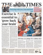 The Times () Newspaper Front Page for 18 February 2014
