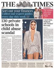 The Times () Newspaper Front Page for 20 January 2014