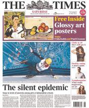 The Times () Newspaper Front Page for 22 February 2014