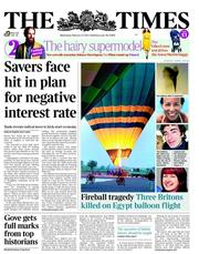 The Times () Newspaper Front Page for 27 February 2013