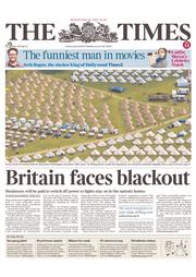 The Times () Newspaper Front Page for 28 June 2013