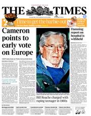 The Times () Newspaper Front Page for 2 May 2013