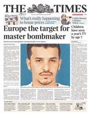The Times () Newspaper Front Page for 4 July 2014