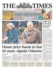 The Times () Newspaper Front Page for 5 February 2014
