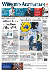 Weekend Australian (Australia) Newspaper Front Page for 15 June 2013